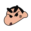 😡 emoji 蠟筆小新 表情貼 Telegram sticker 13 of 40
