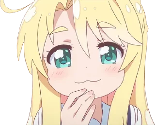 😌 emoji himesaka noa @animestickerchannel Telegram sticker 12 of 65