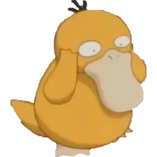 😟 emoji psyduck Telegram sticker 13 of 24