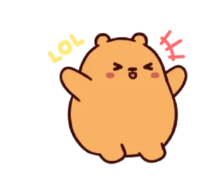 😆 emoji Kiwa Bear @urfavorito Telegram sticker 9 of 17