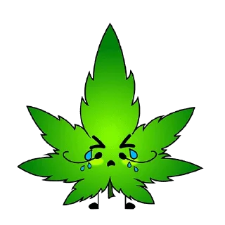 😭 emoji Mister Weed Telegram sticker 5 of 16