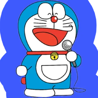 🎤 emoji Doraemon Telegram sticker 16 of 38