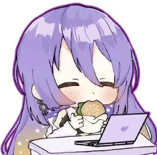 😍 emoji Chibi Moona Hoshinova @Anak_kucing_stiker Telegram sticker 16 of 30