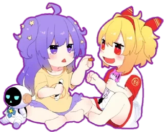 😜 emoji Chibi Moona Hoshinova @Anak_kucing_stiker Telegram sticker 24 of 30