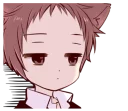 😑 emoji Naughty cat ear boy @stickerscar Telegram sticker 21 of 40