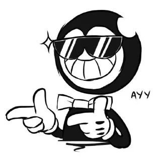 Sticker from Bendy And The Ink Machine