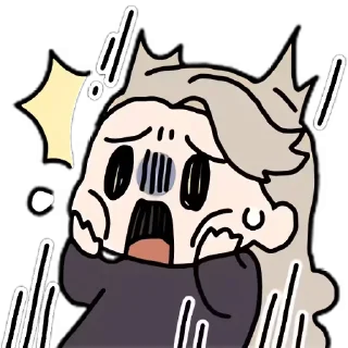 😰 emoji 乃琳脑洞波装扮 @vytessa 维护 Telegram sticker 14 of 20