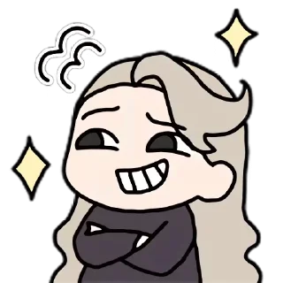 😁 emoji 乃琳脑洞波装扮 @vytessa 维护 Telegram sticker 16 of 20