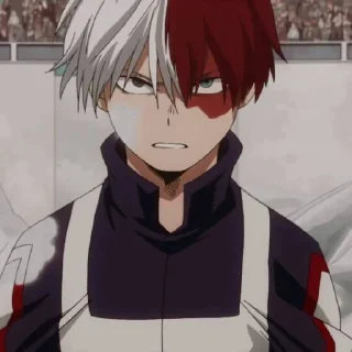 🔗 emoji @STIKERANIMEX ➖ TODOROKI SHOUTO Telegram sticker 1 of 20