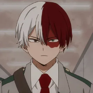 🔗 emoji @STIKERANIMEX ➖ TODOROKI SHOUTO Telegram sticker 17 of 20