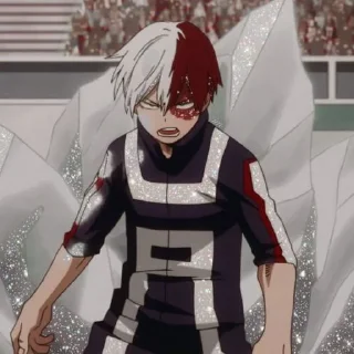 🔗 emoji @STIKERANIMEX ➖ TODOROKI SHOUTO Telegram sticker 10 of 20
