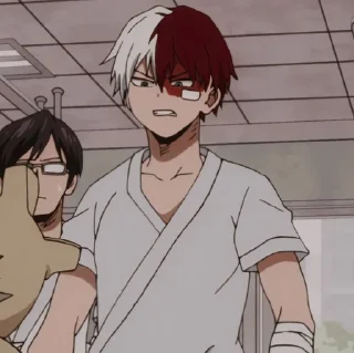 🔗 emoji @STIKERANIMEX ➖ TODOROKI SHOUTO Telegram sticker 18 of 20