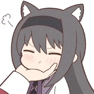😣 emoji 给我摸摸头或抱抱 By @YoMuko Telegram sticker 6 of 44