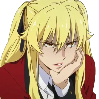 🤨 emoji Kakegurui ➜ @animee_stickers Telegram sticker 20 of 65