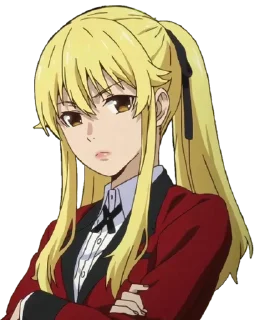 🤨 emoji Kakegurui ➜ @animee_stickers Telegram sticker 24 of 65