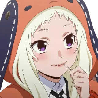 🙂 emoji Kakegurui ➜ @animee_stickers Telegram sticker 15 of 65