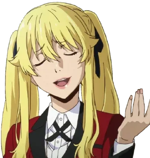😌 emoji Kakegurui ➜ @animee_stickers Telegram sticker 23 of 65