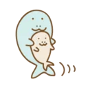 👯 emoji dugong time Telegram sticker 16 of 40