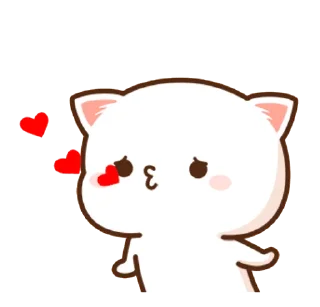 😘 emoji Mochi Mochi Peach Cat Telegram sticker 13 of 48