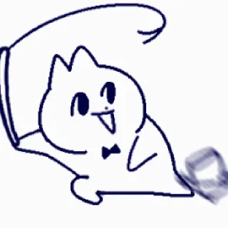 ⛓️ emoji 领结猫Cat 动态版 更多贴纸在 @riridoafflinks Telegram sticker 23 of 50