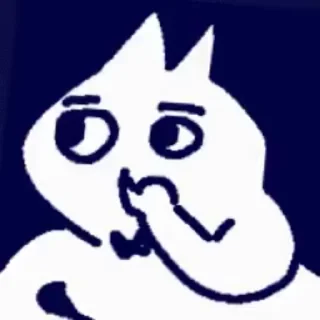🤫 emoji 领结猫Cat 动态版 更多贴纸在 @riridoafflinks Telegram sticker 14 of 50
