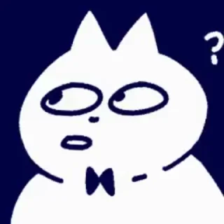 🤨 emoji 领结猫Cat 动态版 更多贴纸在 @riridoafflinks Telegram sticker 11 of 50