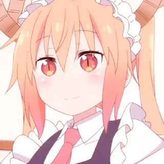 🍜 emoji ،، ◦ Tohru Kobayashi : @fckmne ʾʾ Telegram sticker 21 of 60
