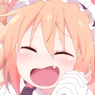 🍜 emoji ،، ◦ Tohru Kobayashi : @fckmne ʾʾ Telegram sticker 5 of 60