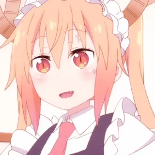 🍜 emoji ،، ◦ Tohru Kobayashi : @fckmne ʾʾ Telegram sticker 24 of 60