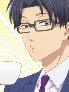 😗 emoji Wotakoi - @AnimeLibrary_Stickers Telegram sticker 24 of 32