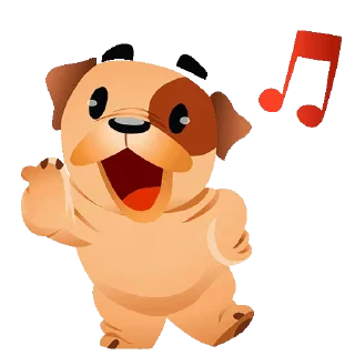 🕺 emoji Puppy @Stickersey Telegram sticker 5 of 20