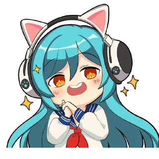 😍 emoji Neko Telegram sticker 7 of 12
