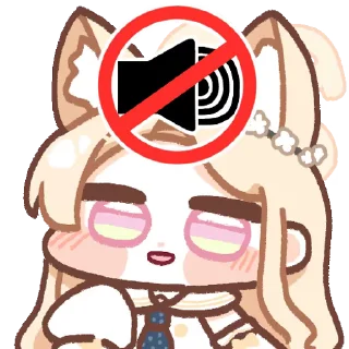 🔇 emoji 圣三一 GIF vol.1 @tsugumi42 Telegram sticker 12 of 77