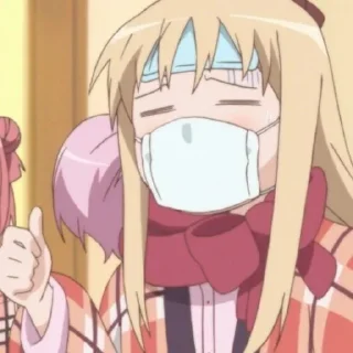😷 emoji Yuru Yuri Scene [@Otakuzdream] Telegram sticker 20 of 50