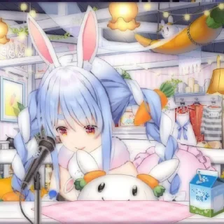 🐰 emoji Usada Pekora Telegram sticker 14 of 45