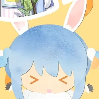 🐇 emoji ૮ – ﻌ–ა @chamoamile ﹪ @somceday Telegram sticker 8 of 65