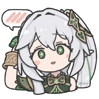 😳 emoji Nahida • @xxyuji • @Grup_Anime_Chat Telegram sticker 16 of 80