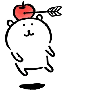 🍎 emoji Kakao Joke bear 3 Telegram sticker 5 of 24