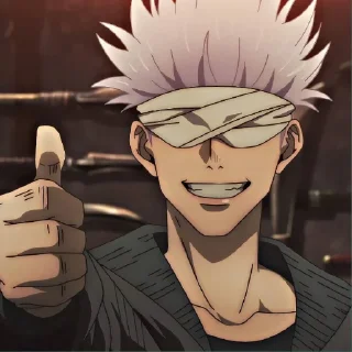 🔥 emoji Satoru Gojo - [ @AniStickerz ] Telegram sticker 11 of 31