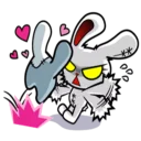 💕 emoji Bloody Bunny @Amirul_zaimi Telegram sticker 24 of 43