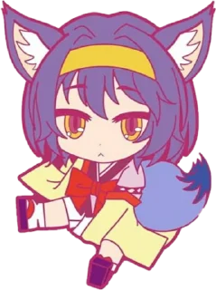 🙂 emoji No game No life @animestickerchannel Telegram sticker 22 of 120