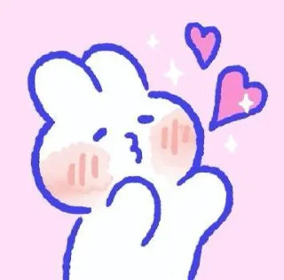 😘 emoji Kawaii bunnie 🎀 Telegram sticker 22 of 34