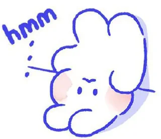 😪 emoji Kawaii bunnie 🎀 Telegram sticker 4 of 34