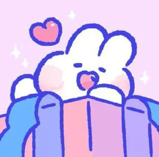 🙈 emoji Kawaii bunnie 🎀 Telegram sticker 2 of 34
