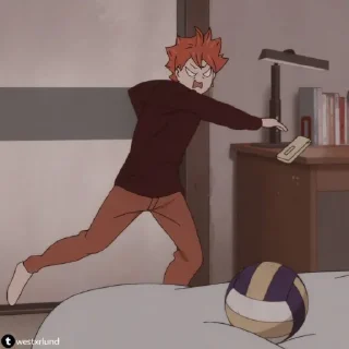 🏐 emoji Hinata Shoyo / @anime_sticker_pack Telegram sticker 7 of 90