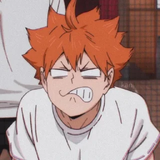 🏐 emoji Hinata Shoyo / @anime_sticker_pack Telegram sticker 13 of 90
