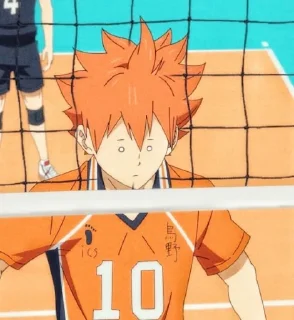 🏐 emoji Hinata Shoyo / @anime_sticker_pack Telegram sticker 15 of 90