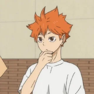 🏐 emoji Hinata Shoyo / @anime_sticker_pack Telegram sticker 24 of 90