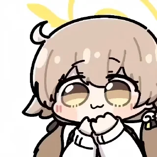 🤭 emoji 💖浮士德ヒフミ💖 @DimensionID Telegram sticker 15 of 105