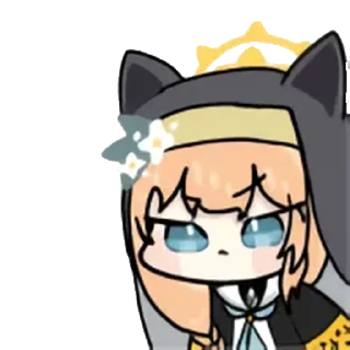😠 emoji 蔚蓝档案 静态 圣三一 1 @tsugumi42 Telegram sticker 24 of 120